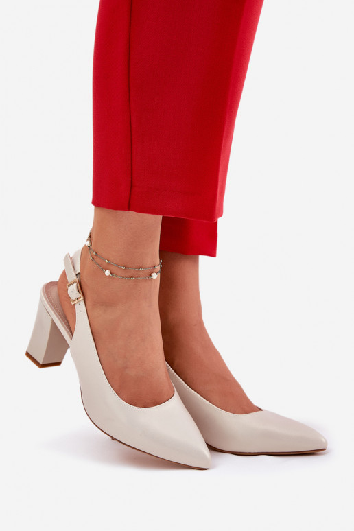 Pohodlné Topánky s podpätkami Sergio Leone SK162 matka perly