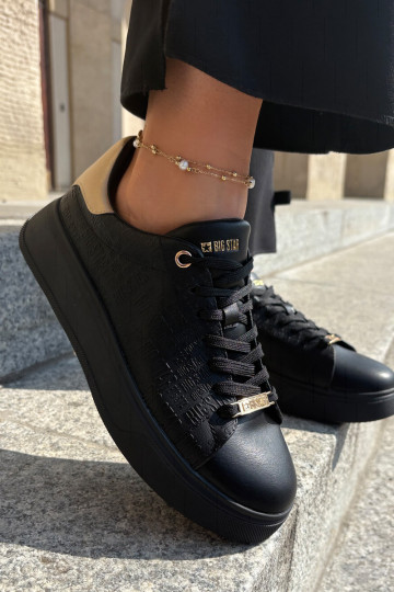 Tenisky model obuvi Dámske z eko kože Big Star RR274257 čierna