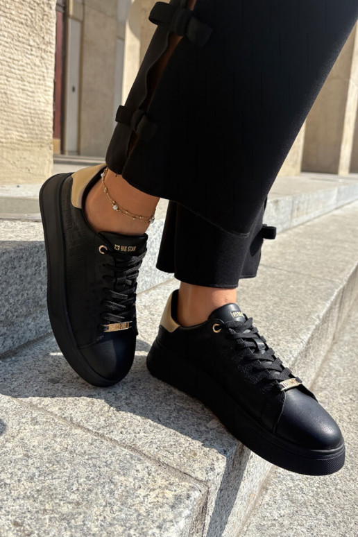 Tenisky model obuvi Dámske z eko kože Big Star RR274257 čierna Tenisky model obuvi Dámske z eko kože Big Star RR274257 čierna