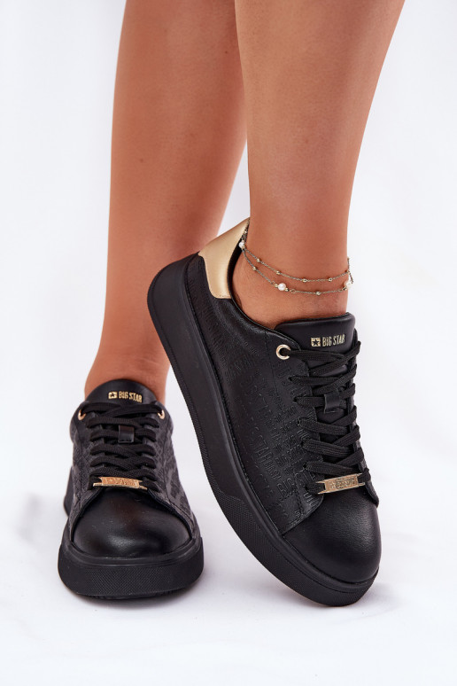 Tenisky model obuvi Dámske z eko kože Big Star RR274257 čierna Tenisky model obuvi Dámske z eko kože Big Star RR274257 čierna