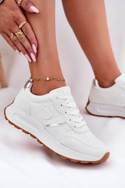 Tenisky model obuvi Dámske s platformou Big Star RR274487 Hi-Poly System biela farba