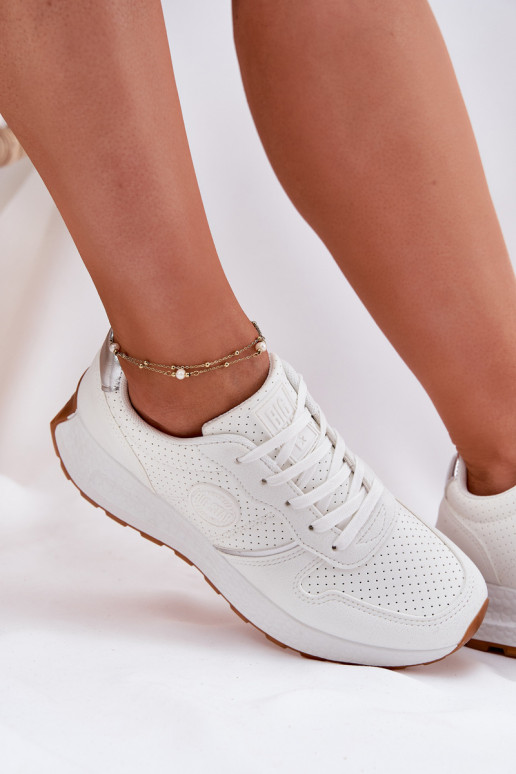 Tenisky model obuvi Dámske s platformou Big Star RR274487 Hi-Poly System biela farba