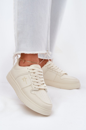 Dámske sneakersy typu Big Star RR274A243 HI-POLY SYSTEM pieskovej farby 2