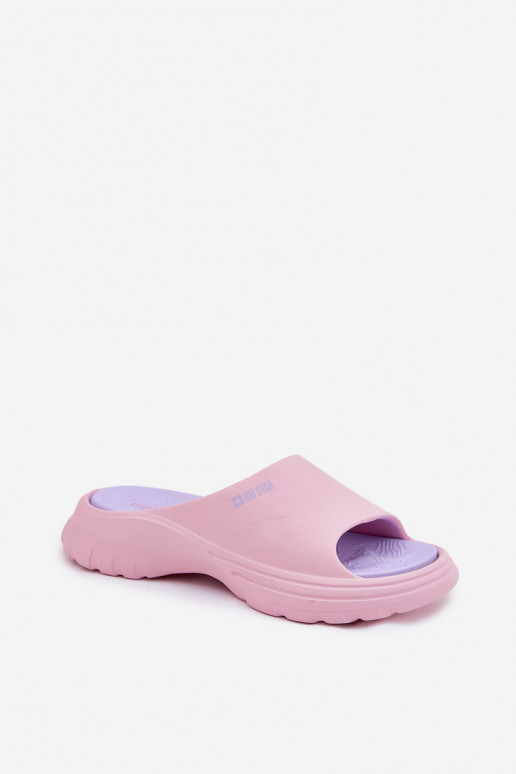 Ľahké papuče Dámske papuče Big Star RR274A587 Ružová Ľahké papuče Dámske papuče Big Star RR274A587 Ružová