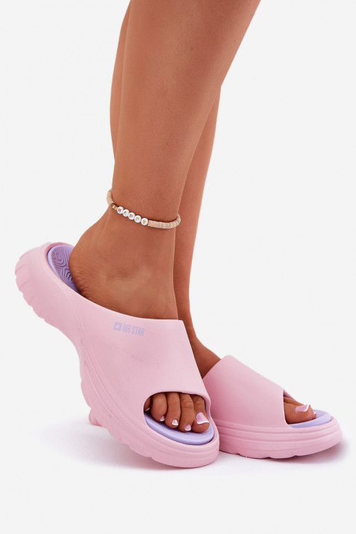 Ľahké papuče Dámske papuče Big Star RR274A587 Ružová Ľahké papuče Dámske papuče Big Star RR274A587 Ružová