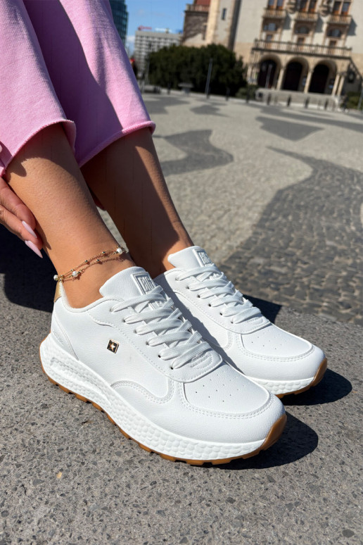 športové topánky Dámske Big Star RR274629 HI-POLY SYSTEM bielej farby