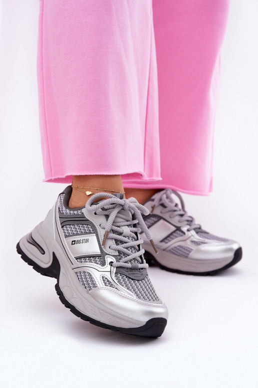 Mäkké šedé tenisky Big Star RR274A193