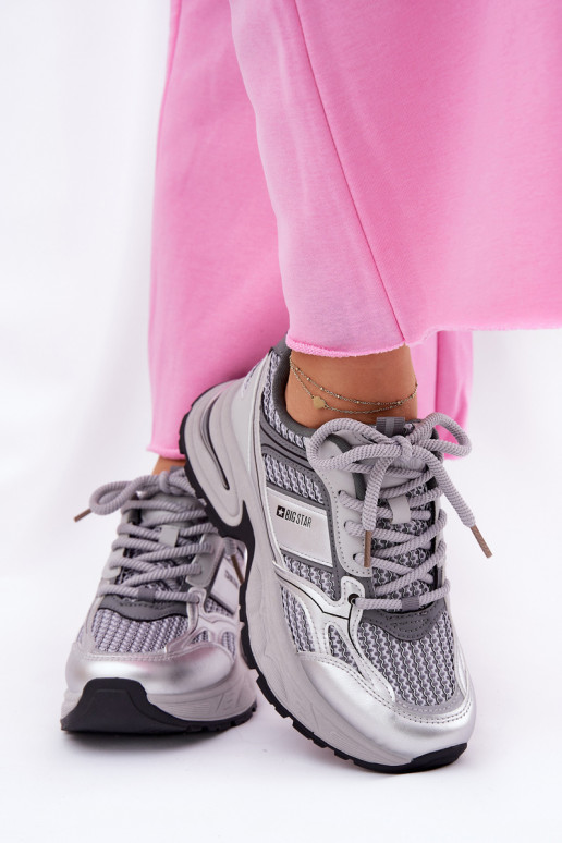 Mäkké šedé tenisky Big Star RR274A193