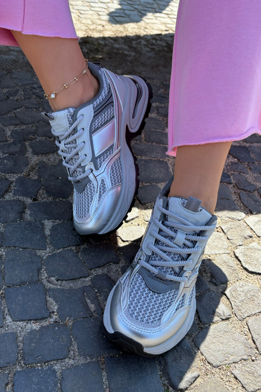 Mäkké šedé tenisky Big Star RR274A193