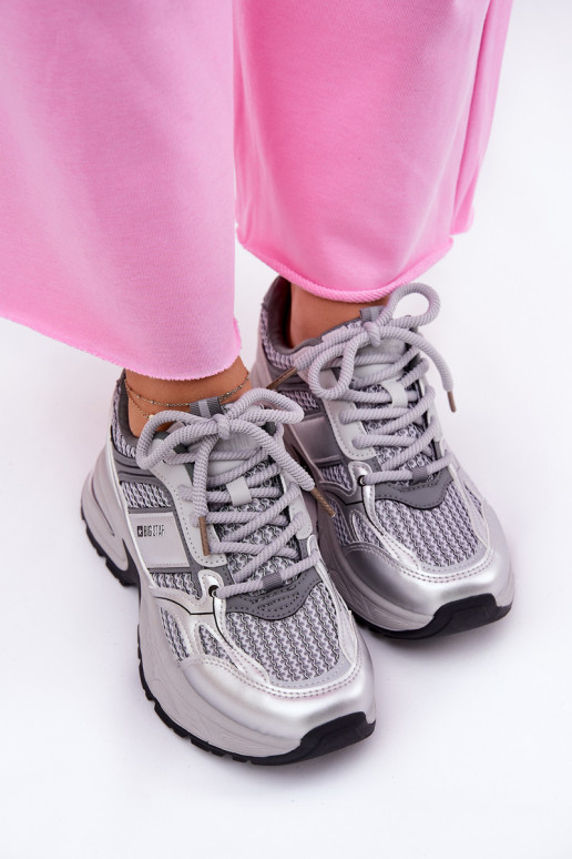 Mäkké šedé tenisky Big Star RR274A193