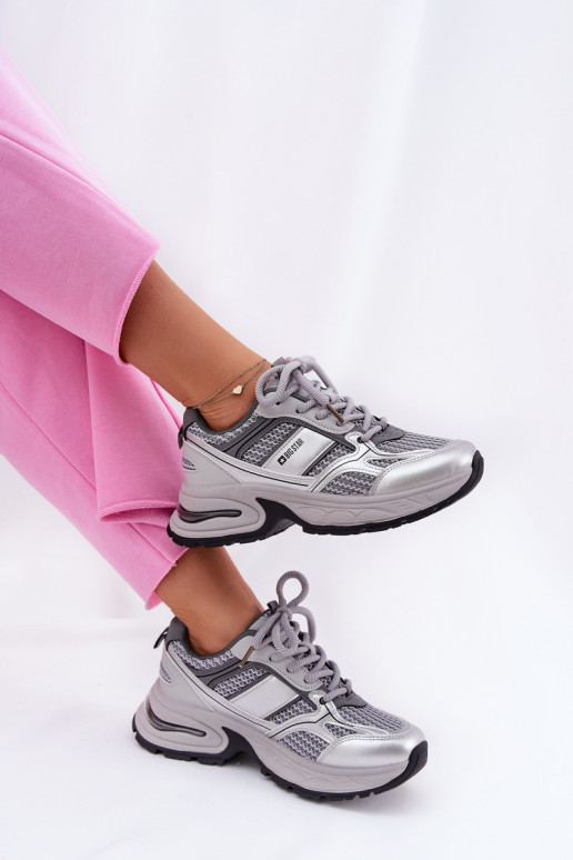 Mäkké šedé tenisky Big Star RR274A193