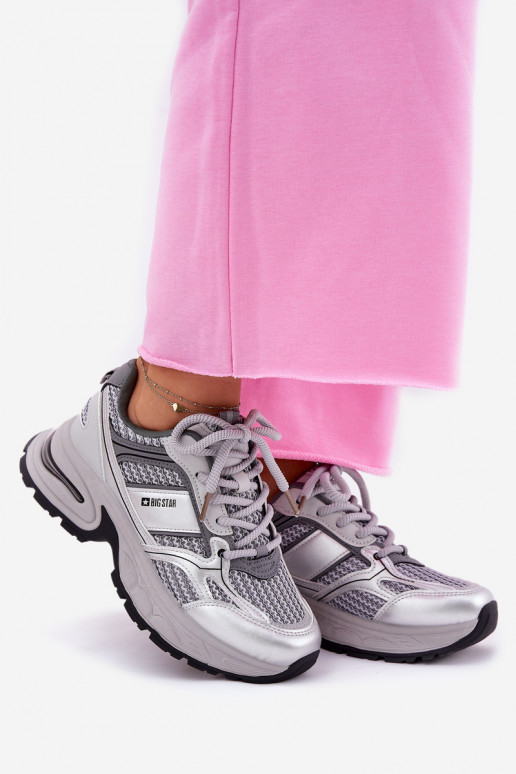 Mäkké šedé tenisky Big Star RR274A193