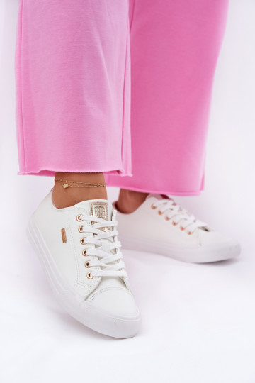 Mäkké biele voľnočasové topánky z umelej kože Big Star RR274748