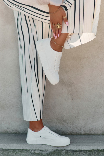 Mäkké biele voľnočasové topánky Big Star RR274405 2