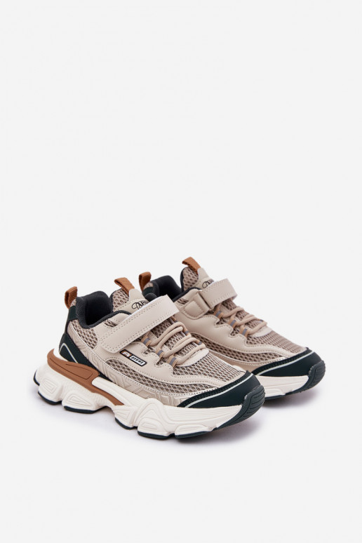 Tenisky model obuvi topánky Detské tenisky s lepiacimi spojkami béžová Ronivelle