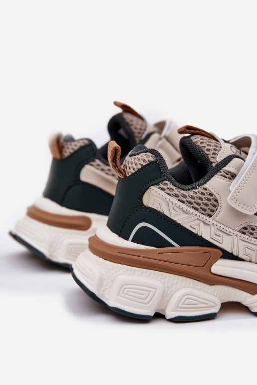 Tenisky model obuvi topánky Detské tenisky s lepiacimi spojkami béžová Ronivelle