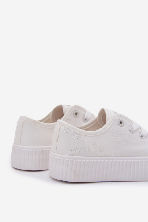 bežná obuv deti so šnúrkami Big Star RR374009 biela farba