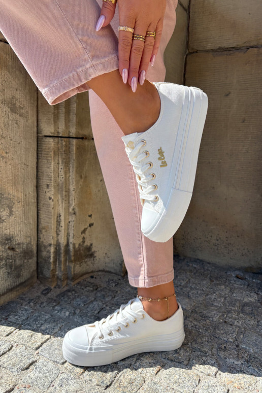 Bežná obuv s platformou Lee Cooper LCIN-25-02-3289 biela farba Bežná obuv s platformou Lee Cooper LCIN-25-02-3289 biela farba