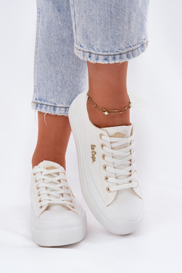 Bežná obuv s platformou Lee Cooper LCIN-25-02-3289 biela farba 2