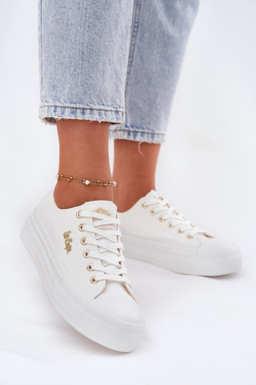 Bežná obuv s platformou Lee Cooper LCIN-25-02-3289 biela farba Bežná obuv s platformou Lee Cooper LCIN-25-02-3289 biela farba