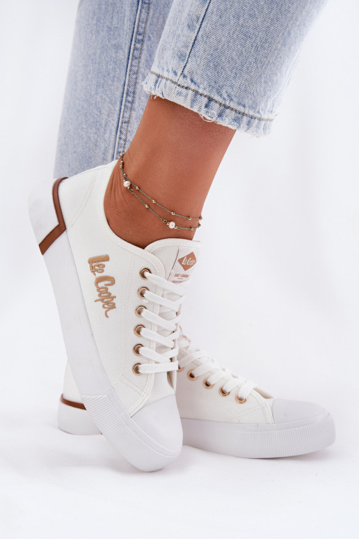 bežná obuv materiál Dámske Lee Cooper LCIN-25-31-3428L biela farba