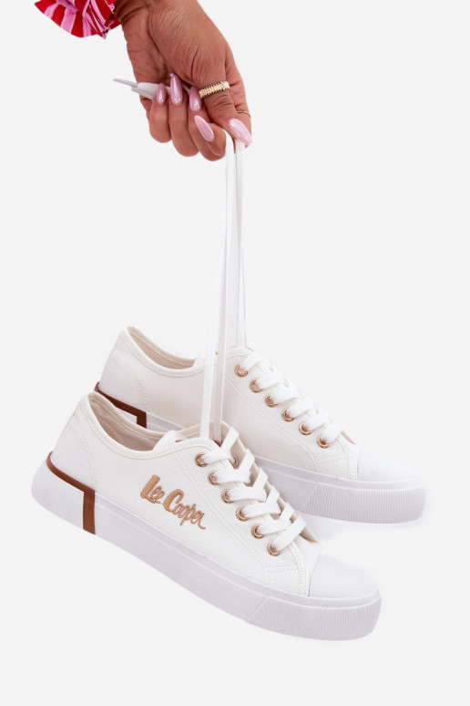 bežná obuv materiál Dámske Lee Cooper LCIN-25-31-3428L biela farba