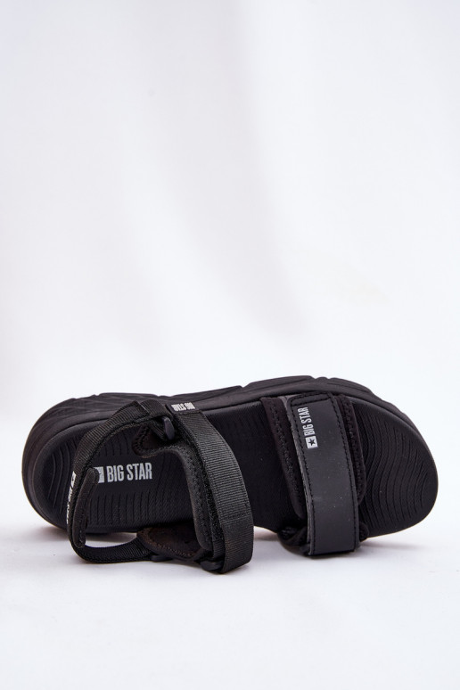 Športový štýl Dámske sandále s platformou Big Star RR274A077 čierna