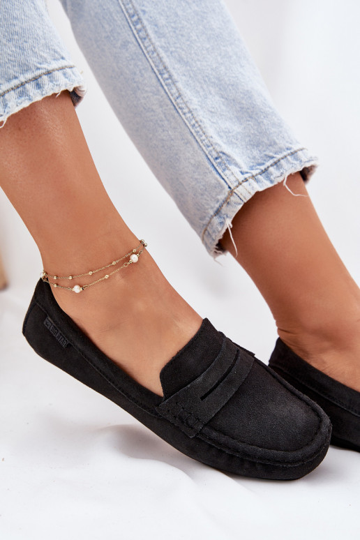 Semišové mokasíny Big Star RR274948 farba čierna Semišové mokasíny Big Star RR274948 farba čierna