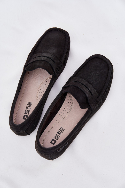 Semišové mokasíny Big Star RR274948 farba čierna Semišové mokasíny Big Star RR274948 farba čierna