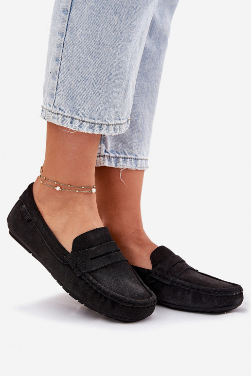 Semišové mokasíny Big Star RR274948 farba čierna Semišové mokasíny Big Star RR274948 farba čierna