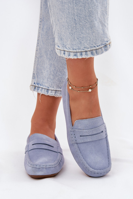 Semišové mokasíny Big Star RR274943 farba modrá Semišové mokasíny Big Star RR274943 farba modrá