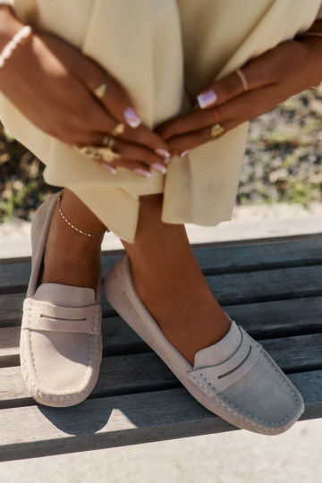 Semišové mokasíny Big Star RR274947 farba piesková 2