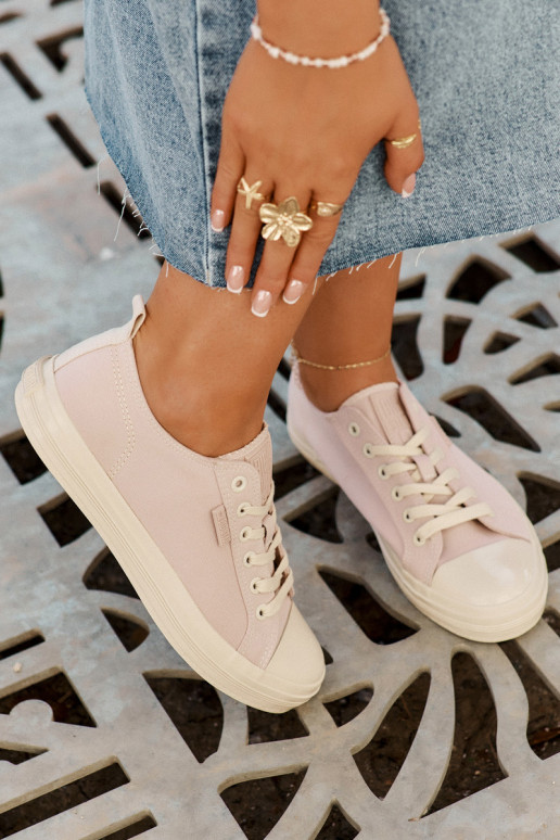 Voľnočasové topánky Big Star RR274732 farba svetloružová