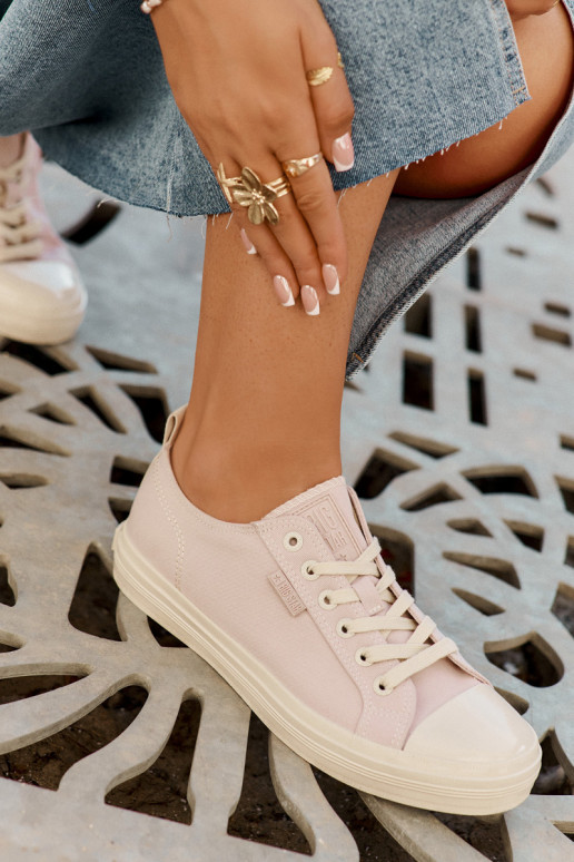 Voľnočasové topánky Big Star RR274732 farba svetloružová