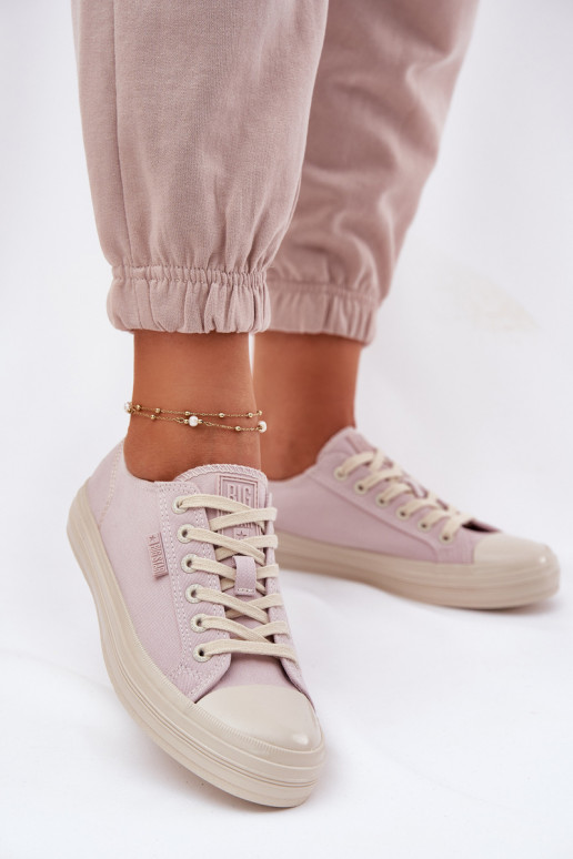 Voľnočasové topánky Big Star RR274732 farba svetloružová