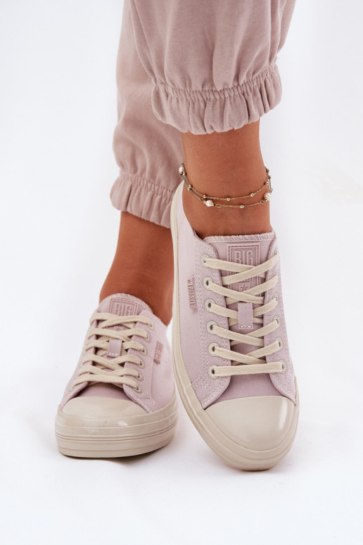 Voľnočasové topánky Big Star RR274732 farba svetloružová