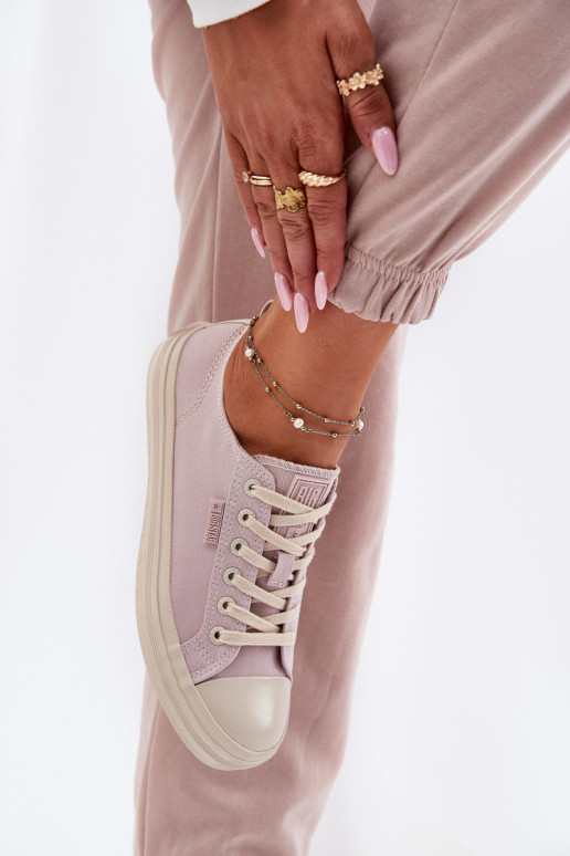 Voľnočasové topánky Big Star RR274732 farba svetloružová