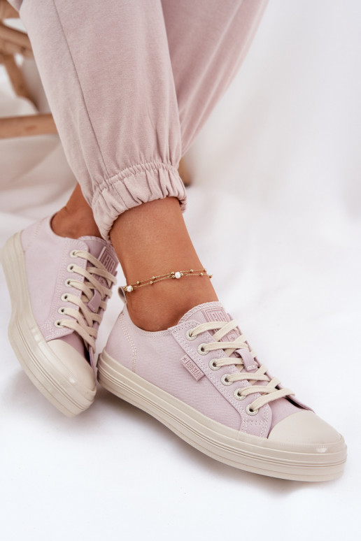 Voľnočasové topánky Big Star RR274732 farba svetloružová