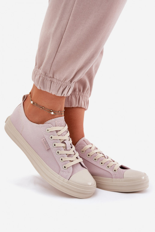 Voľnočasové topánky Big Star RR274732 farba svetloružová
