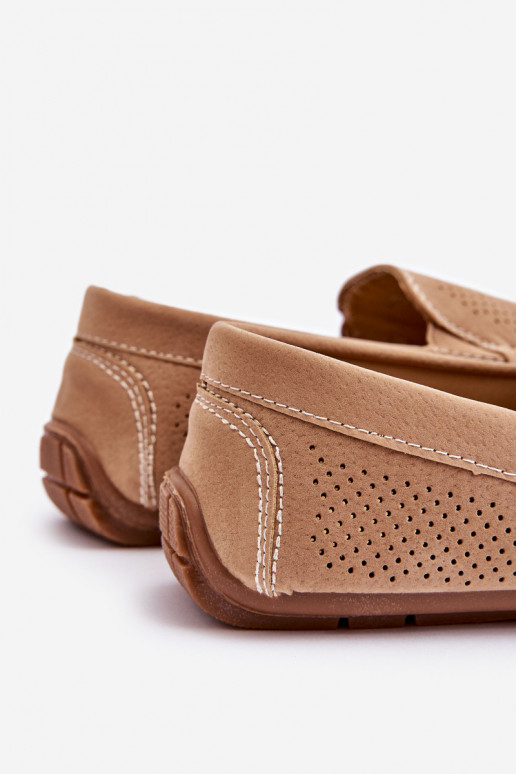 pánske Klasické semišové mokasíny béžová Felixo