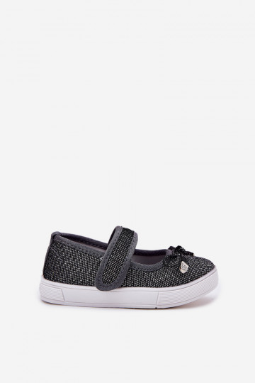 detské balerínky so stuhami čierna Amirinas 2