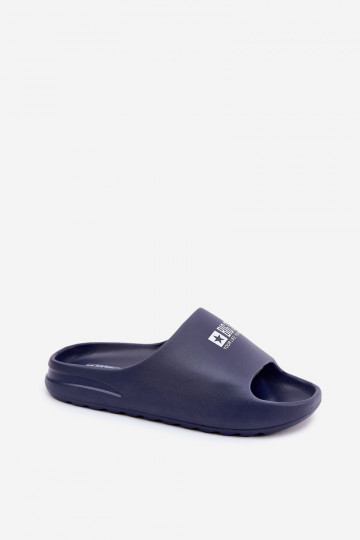 Ľahké papuče Papuče pánske Z Logo Big Star RR174A014 tmavomodrá