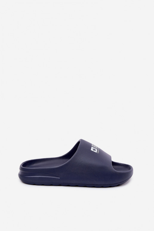 Ľahké papuče Papuče pánske Z Logo Big Star RR174A014 tmavomodrá