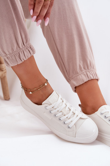 Voľnočasové topánky Big Star RR274730 farba biela