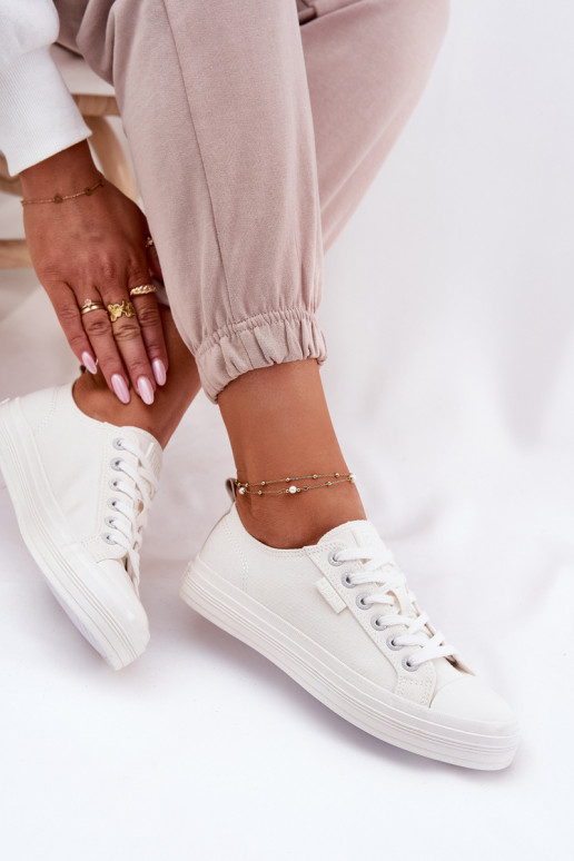 Voľnočasové topánky Big Star RR274730 farba biela