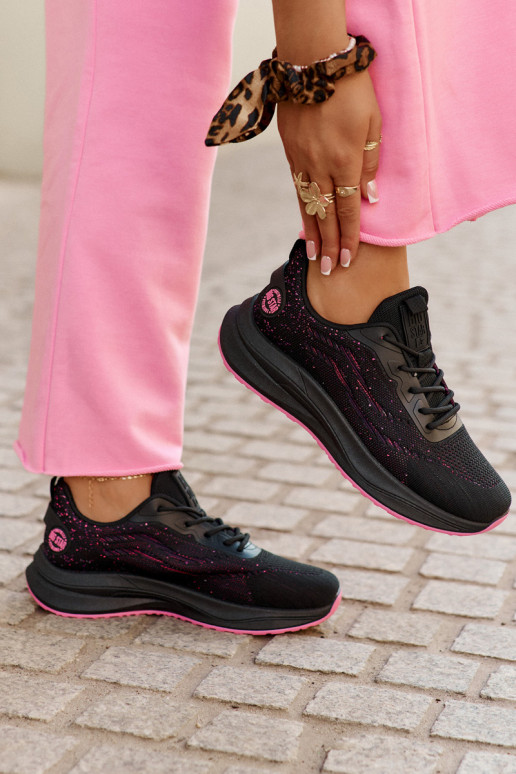 Sneaker typ športové topánky s platformou Big Star RR274523 HI-POLY SYSTEM farba čierna Sneaker typ športové topánky s platformou Big Star RR274523 HI-POLY SYSTEM farba čierna