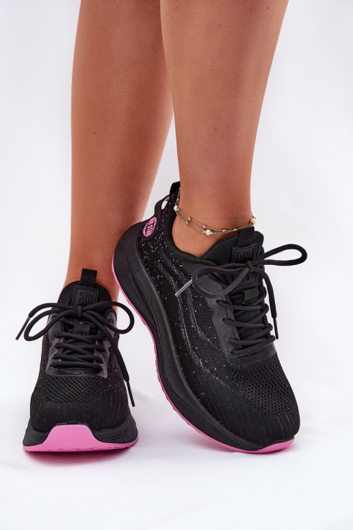 Sneaker typ športové topánky s platformou Big Star RR274523 HI-POLY SYSTEM farba čierna Sneaker typ športové topánky s platformou Big Star RR274523 HI-POLY SYSTEM farba čierna