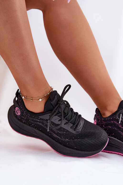 Sneaker typ športové topánky s platformou Big Star RR274523 HI-POLY SYSTEM farba čierna Sneaker typ športové topánky s platformou Big Star RR274523 HI-POLY SYSTEM farba čierna