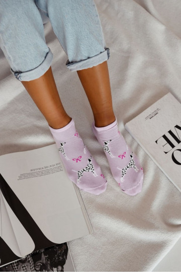 Ponožky Dámske Dalmatyńczyk Fialová