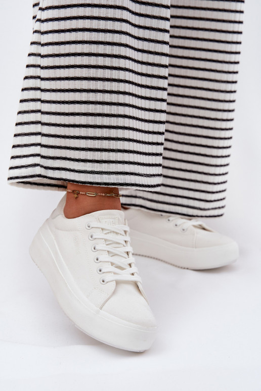 materiál Bežná obuv s platformou Big Star RR274463 biela farba